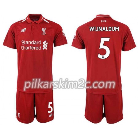 Koszulka Liverpool WIJNALDUM 5 Dziecięca Główna 2018-2019 - Koszulki Piłkarskie